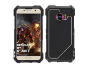 R-just For S7 Dirt Shock proof Waterproof Metal Aluminum Phone Case For Samsung Galaxy S7 S7 edge 3 in 1 micro lens fish eye len