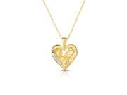 Noray Designs 14k Yellow Gold Diamond (0.05 Ct, G-H Color, SI2-I1 Clarity) Mother & Child Heart Pendant, 18 Noray Designs 14k Yellow Gold Diamond (0.05 Ct, G-H Color, SI2-I1 Clarity) Mother & Child Heart Pendant, 18