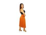 Radiant Orange Flared Skirt-0X Radiant Orange Flared Skirt-0X