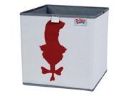 Trend Lab Dr. Seuss Cat in The Hat Storage Bin, Gray/Red