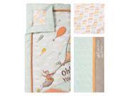 Trend Lab Dr. Seuss Oh The Places You'll Go! Unisex 5 Piece Crib Bedding Set, Orange/Yellow/Green and White
