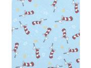 Trend Lab Dr. Seuss Cat in The Hat Tipping Hat Fitted Crib Sheet, Red/Blue/Yellow