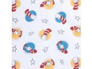 Trend Lab Dr. Seuss Cat in The Hat Fitted Crib Sheet, Red/Blue/Yellow