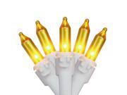Set of 100 Opaque Gold Mini Christmas Lights 4.25 Set of 100 Opaque Gold Mini Christmas Lights 4.25
