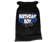 Birthday Boy Screen Print Knit Pet Sweater MD Black Birthday Boy Screen Print Knit Pet Sweater MD Black