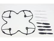 Protection Cover Blades Guard Black with 2 sets H107-A02 Blades Propeller for Hubsan X4 H107L Quadcopter