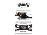 Emax Hawk 5 5 inch 210mm FPV Racing Drone Carbon Fiber Frame BNF FRSKY XM+ / PNP DIY RC Quadcopter Brushless Drone 600TVL Camera(BNF With Receiver)