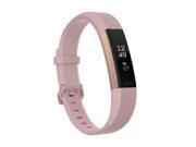 Fitbit Alta HR - Special Edition - activity tracker with band - rose gold - Large - monochrome - 0.81 oz