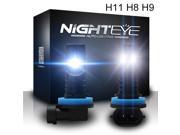NIGHTEYE H11 /H8 / H9 LED Fog Light Bulbs for DRL or Fog Lights- 6500K Xenon White NIGHTEYE H11 /H8 / H9 LED Fog Light Bulbs for DRL or Fog Lights- 6500K Xenon White