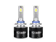 NOVSIGHT LED Headlight bulbs- 9005 (HB3) 14400LM 80W America customize chips LED Headlight Bulbs Conversion Kit- All-in-One Built-in Driver 5500k Cool White Ca NOVSIGHT LED Headlight bulbs- 9005 (HB3) 14400LM 80W America customize chips LED Headlight Bulbs Conversion Kit- All-in-One Built-in Driver 5500k Cool White Ca