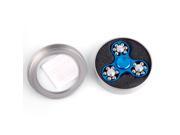 New 18 Beads Metal Hand Spinner Gadget Finger Spinner Fidget Focus Gadget Blue