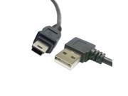 2pcs USB 2.0 A Male Left Angled 90 degree to USB Mini B Male data cable 50cm 2pcs USB 2.0 A Male Left Angled 90 degree to USB Mini B Male data cable 50cm