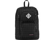 JanSport Unisex Houston Black Reflective Grid Backpack