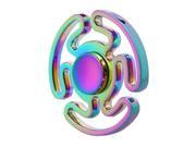 Fidget Spinner Toy Stress Reducer Anti-Anxiety Toy for Children and Adults, Steel Beads Bearing + Zinc Alloy Material, Colorful Three Leaves Maze Style