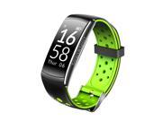 Q8 Smartwatch with Real-time Heart Rate Monitoring Waterproof Bluetooth Sport Wristwatch for Android iPhone Color:Green