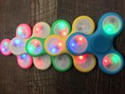 EDC Led Lights With Glow In The Dark Body Fidget Spinner In 5 COLORS With High Quality Bearing For Long Spin Time Focus Anxiety Stress Relief Desk Toy