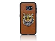 Xtra-Funky Range Samsung Galaxy S7 Edge Embroidery Stitched Tiger Slim Silicone Case