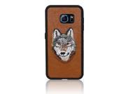 Xtra-Funky Range Samsung Galaxy S7 Embroidery Stitched Wolf Slim Silicone Case