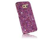Xtra-Funky Range Samsung Galaxy S7 Edge Sparkling Rainbow Sequin Glitter Case - Hot Pink