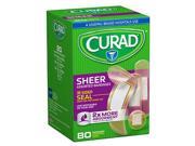 UPC 801963030550 product image for Curad Sheer Adhesive Bandages, Regular Size, 80 ea | upcitemdb.com