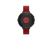 Pebble Time Round 14mm Smartwatch for Apple/Android Devices - Black/Red