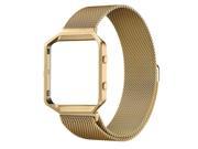 Milanese Loop Band With Frame For Fitbit Blaze (Small) - Gold