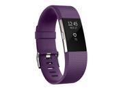 Silicone Adjustable Water Resistant Band For Fitbit Charge 2 (Small) - Purple