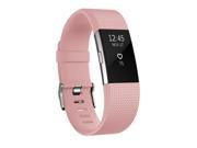 Silicone Adjustable Water Resistant Band For Fitbit Charge 2 (Large) - Pink