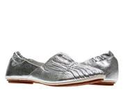 UPC 844823053757 product image for Chocolat Blu Cam2 Pleated Moccasin Flat Silver Women's Shoes Size 8.5 | upcitemdb.com