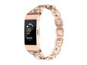 Werleo Metal Bands Compatible Fitbit Charge 2 with Bling Rhinestone Replacement Strap Bracelet Wrist Band for Fitbit Charge 2 Smart Fitness Watch