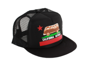 California Republic Vintage Van Snapback Mesh Truckers Cap - Black California Republic Vintage Van Snapback Mesh Truckers Cap - Black
