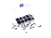 300Pcs/Set M3 Nylon White+ Black M-F Hex Screw Nut Assortment Kit Stand-off Set 300Pcs/Set M3 Nylon White+ Black M-F Hex Screw Nut Assortment Kit Stand-off Set