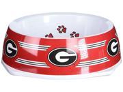 UPC 870320008877 product image for NCAA College Georgia Bulldogs Durable Sports Pet Bowl for Dogs & Cats, Large | upcitemdb.com