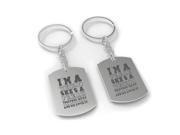 Matching Dog Tag Keychain Set - Freak and Weirdo and We Love It Friend Set Matching Dog Tag Keychain Set - Freak and Weirdo and We Love It Friend Set