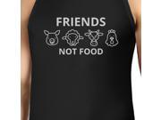 UPC 084282388599 product image for Friends Not Food Men's Black Tanks Unique Design For Animal Lovers | upcitemdb.com