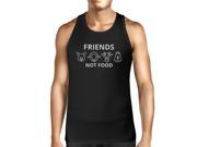 UPC 084282388599 product image for Friends Not Food Men's Black Tanks Unique Design For Animal Lovers | upcitemdb.com