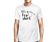 UPC 086547309691 product image for It's A Tea Shirt White Short Sleeve Round Neck T-Shirt For Men | upcitemdb.com