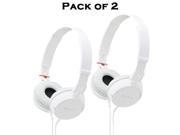 UPC 907151267552 product image for Sony MDR_ZX100 ZX Series Headphones 2 pack _White_ | upcitemdb.com