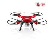 Syma X8HG Drone New Altitude Hold Mode Headless RC Quadcopter with 8MP Camera Red