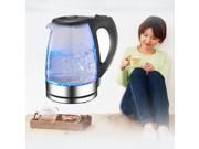 Pro 1.7 Liter Electric Glass Drink Water Kettle Pot Cordless Serving Quick Boil Pro 1.7 Liter Electric Glass Drink Water Kettle Pot Cordless Serving Quick Boil