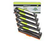 GREENCYCLE 5PK CF400X CF401X CF402X CF403X 201X Black Cyan Yellow Magenta Toner Cartridge Compatible for HP Color Laser Printer GREENCYCLE 5PK CF400X CF401X CF402X CF403X 201X Black Cyan Yellow Magenta Toner Cartridge Compatible for HP Color Laser Printer