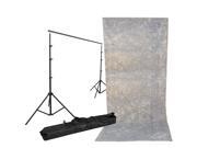 Impact Background Kit with 10 x 24' Tie-Dyed Slate Gray Muslin Backdrop Impact Background Kit with 10 x 24' Tie-Dyed Slate Gray Muslin Backdrop