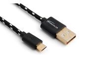 9to5Cables USB 2.0 Micro (A Male to Micro B Cable) Charger Sync Cable (3 FT) - with Nylon Fiber Cloth Jacket for Extra Durability 9to5Cables USB 2.0 Micro (A Male to Micro B Cable) Charger Sync Cable (3 FT) - with Nylon Fiber Cloth Jacket for Extra Durability