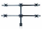 Mount-It! Hex Monitor Stand Desk Mount for 6 Screens, Fully Adjustable, 24 Inch Screen, VESA 75x75 and 100x100, 22 Lb Weight Limit, Black (MI-776) Mount-It! Hex Monitor Stand Desk Mount for 6 Screens, Fully Adjustable, 24 Inch Screen, VESA 75x75 and 100x100, 22 Lb Weight Limit, Black (MI-776)