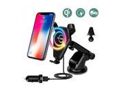 Fast Wireless Car Charger,Car Mount Gravity Linkage Air Vent Charging for Samsung Galaxy Note 8/5,S8 Plus,S7,S6 Edge+,IPhone 8/8 Plus, iPhone X Accessories Comp