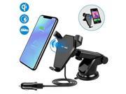 ALMM Wireless Charger,Popwinds QI Wireless Charging 2-in-1 Car Mount for Samsung Note 5,Galaxy S7/S7 Edge/Plus, Galaxy S6/S6 Edge/Plus and iPhone X,iPhone 8/Plu