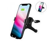 Car Wireless Charger, LEFON Fast Car Charging Mount Air Vent Phone Holder for Samsung Galaxy S8 S8 Plus S7 Edge S7, Qi Standard Car Mount Charger for iPhone X 8