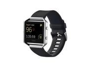 For Fitbit Blaze Watch Oblique Texture Silicone Watchband, Large Size, Length: 17-20cm
