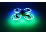 HAOXIN UFO Quadcopter Drone Lighting RC Quadcopter 2.4G 4CH 6 Axis Stunt drone with LED lights quadcopter for kids with protective frame