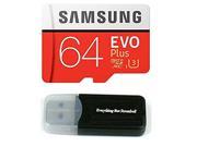 64GB Samsung Evo Plus Micro SD XC Class 10 UHS-1 64G Memory Card for Samsung Galaxy S8, S8+, Note 8, S7 Edge, S5 Active, S4, S3, Cell Phones with Everything But